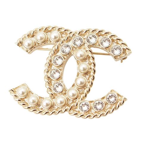 fake chanel pin|chanel inspired brooch pin.